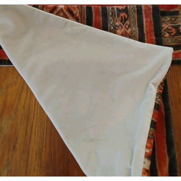 PAIR ~~ Pottery Barn Emersyn Printed Velvet 20" Square Pillow COVER VTG Cabin EC - Picture 3 of 3